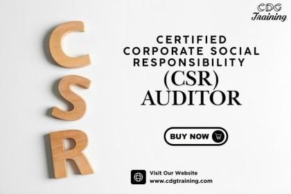 Csr Audit Program Certified Corporate Social Responsibility (CSR) Auditor Course | CDG
