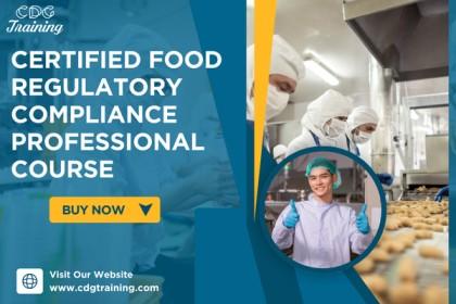 Cd R Food Lab Jr. Training Certified Food Regulatory Compliance Professional Course | CDG Training ...